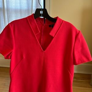 St. John Red Midi Dress